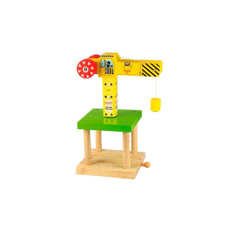 Bigjigs Houten Rails -  Hijskraan