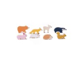 Bigjigs Houten Speelfiguren Bosdieren, 8dlg.