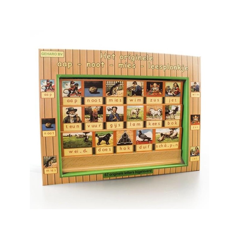 Tableau de lecture Aap noot mies