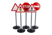 Kids Globe Maxi 5 Verkeersborden Dubbelzijdig 10 Stickers