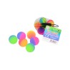 John Toy 2-kleurige Neon Stuiterballen 6 Stuks In Net