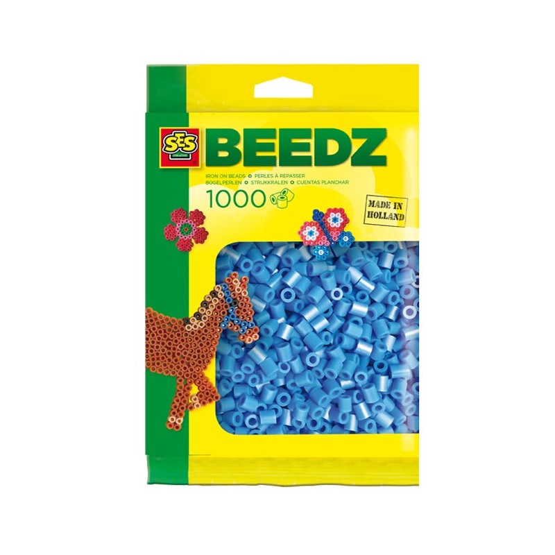 SES Strijkkralen - Blauw, 1000st.