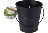 Kaars citronella in metalen emmer 10x10x14cm