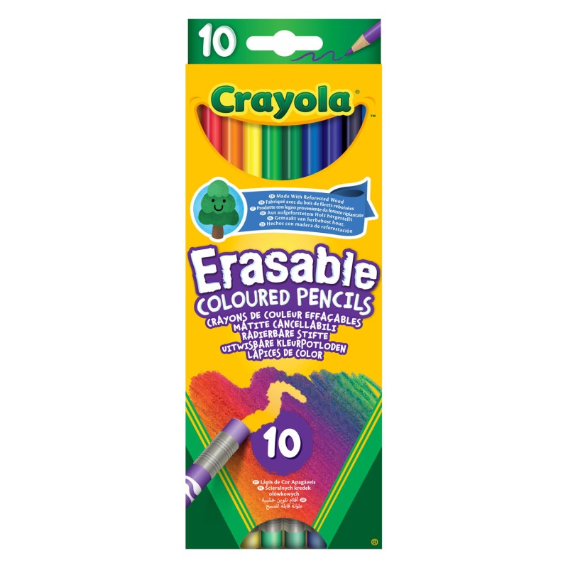 Crayola Kleurpotloden Uitwisbaar, 10st. Crayola Kleurpotloden Uitwisbaar, 10st.