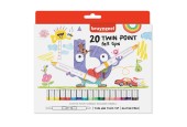 Bruynzeel Kids Twin Point Viltstiften, 20st.