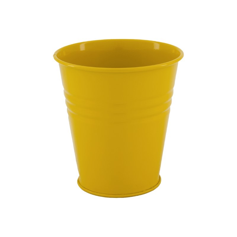 Dijk Natural Collections Pot de fleurs métal Ø12x12cm ocre