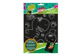 Scratch Kunst Crazy Dino