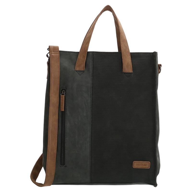 Beagles Brunete shopper cuir artificiel 30xh36cm noir