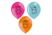 Ballonnen Peppa Pig, 6st.