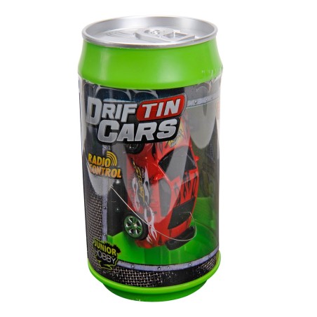 Driftin Cars Mini Raceauto in Blik - Blauw/Wit