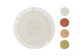 Placemat gevlochten 38cm 4ass