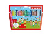 STABILO Trio A-z Viltstift, 24st.