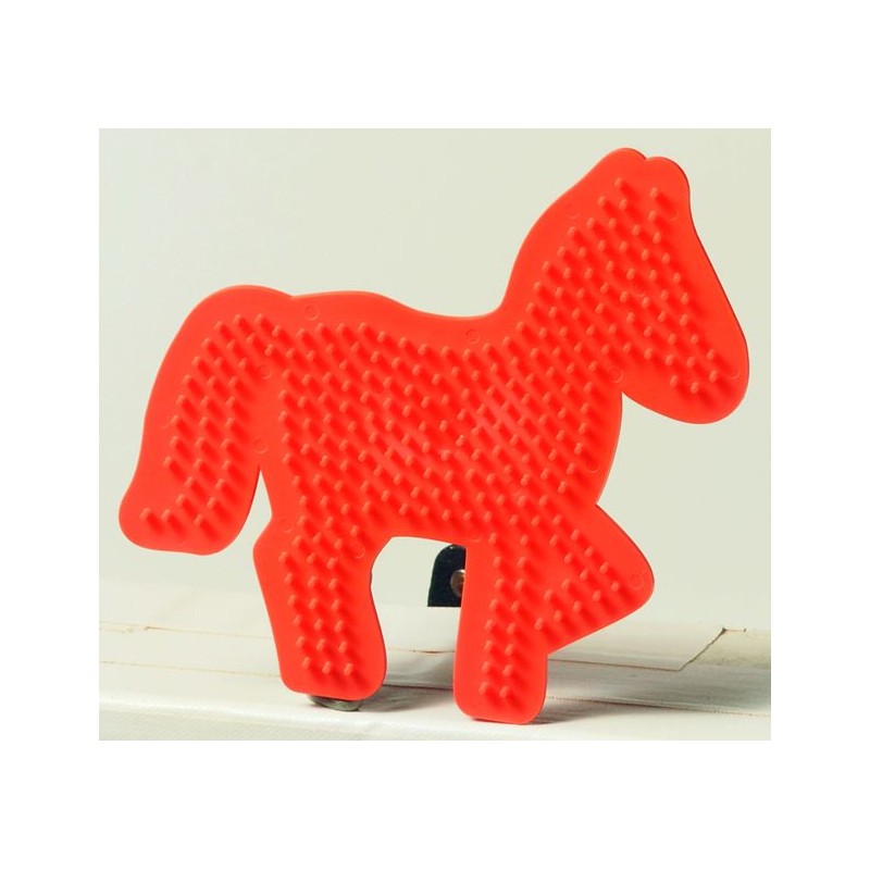 Ses strijkkralen bord paard