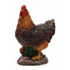 Tuinbeeld Kip Mini Bruin 5x5x12cm