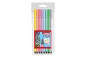 STABILO pen 68 Pastel Viltstiften, 8st.