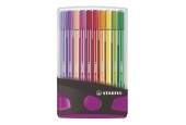 STABILO Pen 68 Colorparade Antraciet/Roze, 20st.