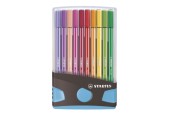STABILO Pen 68 Colorparade Antraciet/Lichtblauw, 20st.