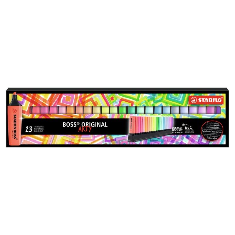 STABILO BOSS Original Arty Deskset, 23st.