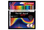 STABILO Pen 68 Brush ARTY Viltstiften, 24st.