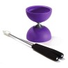 Rubber Diabolo met Aluminium Stokken - Paars