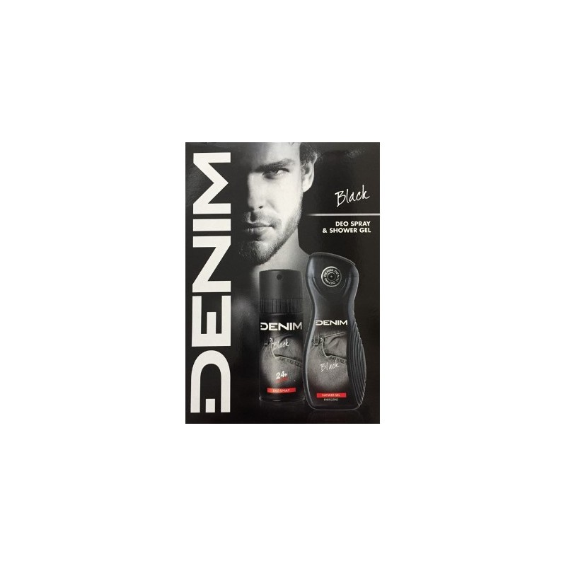 Denim Black Coffret Cadeau Douche 250 ml & Déo Spray 150 ml