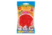 Hama Strijkkralen - Rood Transparant (013), 1000st.