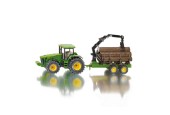 Siku 1954 Tractor met Boomstamaanhangwagen 1:50