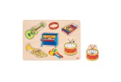 Goki Noppenpuzzel Muziekinstrumenten met Geluid, 5st.