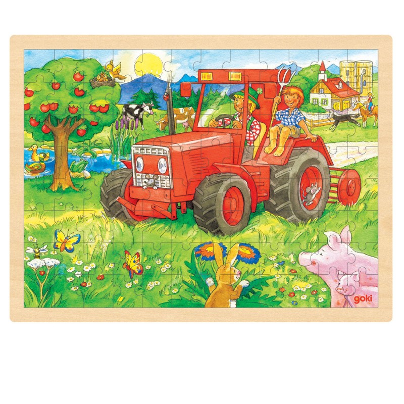 Goki Puzzel Tractor, 96st.