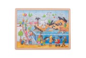 Goki Houten Legpuzzel - Dierentuin, 48st.