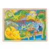 Goki Houten Legpuzzel - Dino's, 48st.