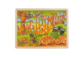 Goki Houten Legpuzzel - Bosdieren, 48st.