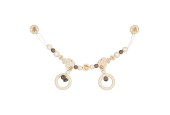 Houten Kinderwagenketting met Clip Eekhoorn