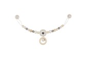 Houten Kinderwagenketting met Clip Ster