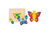 Goki Houten 3-lagen Puzzel Vlinder