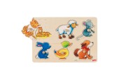 Goki Houten Noppenpuzzel Moeder en Kind