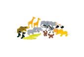 Goki Wilde Dieren Hout, 20dlg