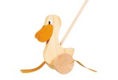 Goki Houten Duwfiguur Pelikaan