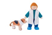 Goki Poppenhuis Pop Dierenarts met Hondje