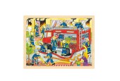 Goki Houten Legpuzzel - Brandweer, 48st.
