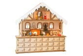 Small Foot - Houten Adventskalender Woonkamer met Lichtjes