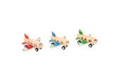 Small Foot - Houten Pull-back Vliegtuig, per stuk