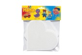Hama Strijkkralenbordjes - Hart en Zeshoek Groot