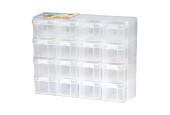 Hama Strijkkralen Opbergbox Set met 16 opbergdoosjes