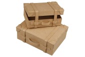 Papier-maché Koffers Handgemaakt, set van 2