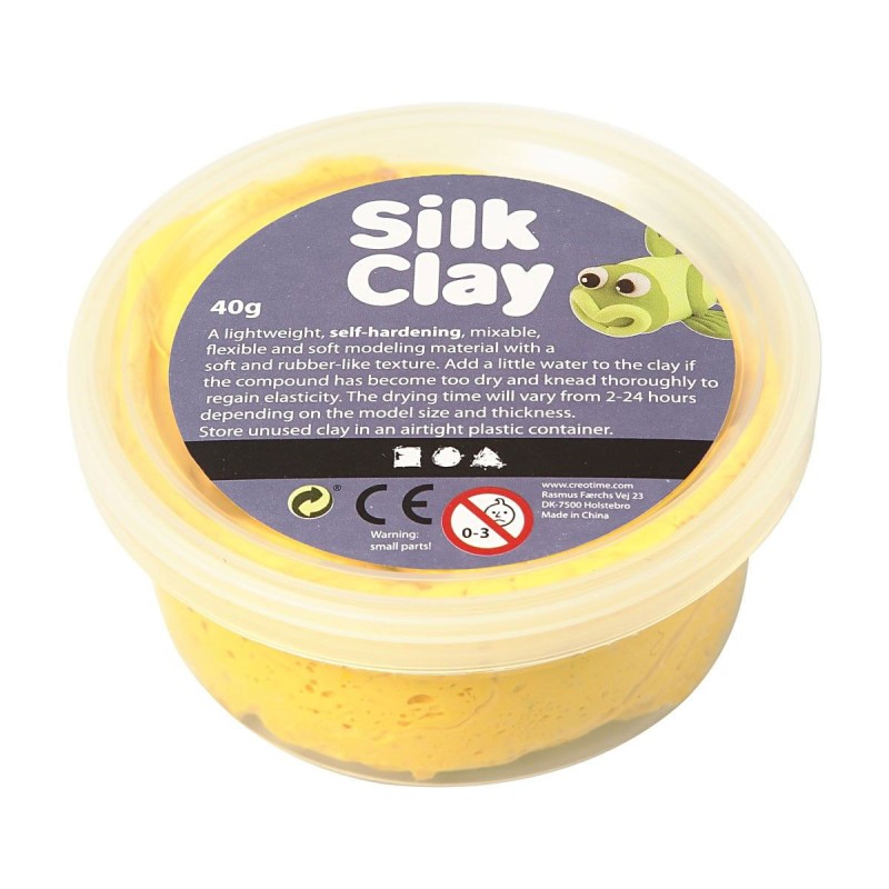 Silk Clay - Geel, 40gr. Silk Clay - Geel, 40gr.