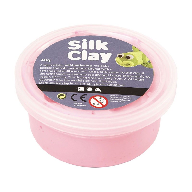 Silk Clay - Roze, 40gr. Silk Clay - Roze, 40gr.