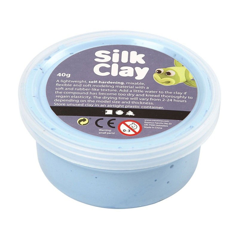 Silk Clay - Neon Blauw, 40gr. Silk Clay - Neon Blauw, 40gr.