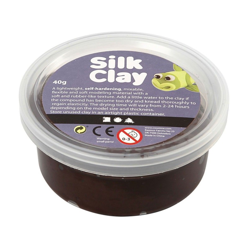 Silk Clay - Bruin, 40gr. Silk Clay - Bruin, 40gr.