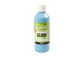 Glow in the Dark Verf - Lichtblauw, 250ml